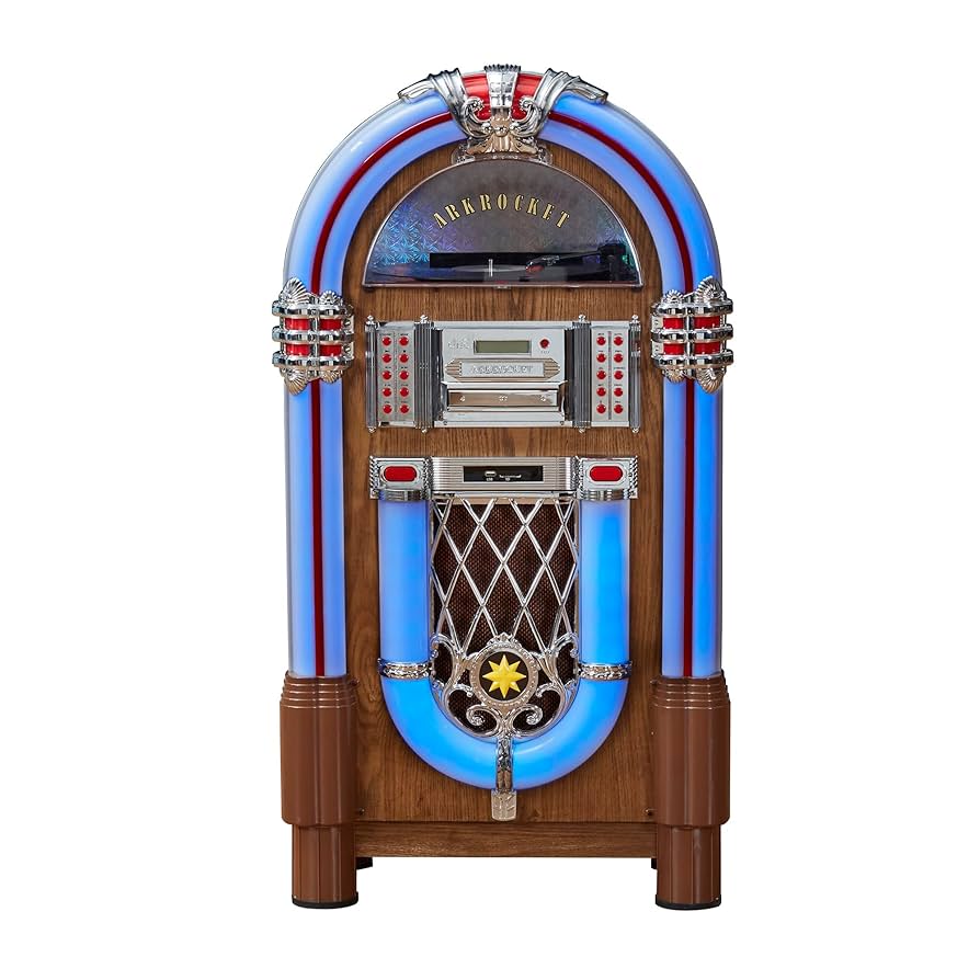 ミュージック ENGLISH JUKE BOX Amazon.com: Arkrocket Full Size Jukebox Vinyl Record Player